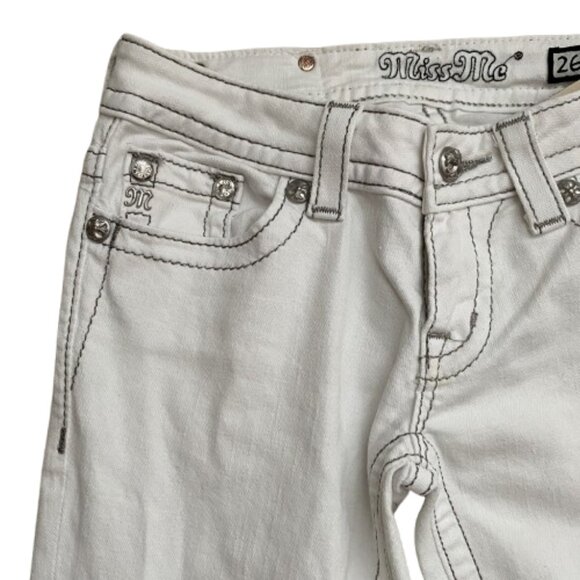 Miss Me White Boot Jeans - Picture 3 of 7